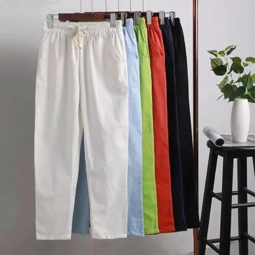 Женские льняные брюки CDJLFH China At AliExpress