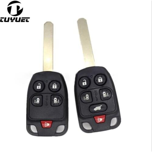 5 6 Buttons Remote Key Shell for Honda Replacement Car Key Blanks Case with inner button pad