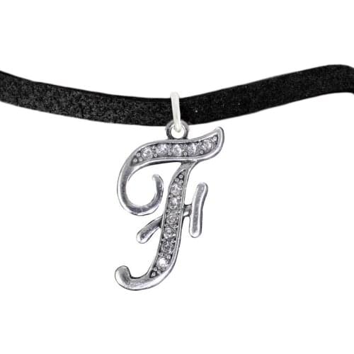 Double Nose Metal crystal letter bracelets a-z 26 Words charms chain bangles jewelry male female name letter jewelry for gifts