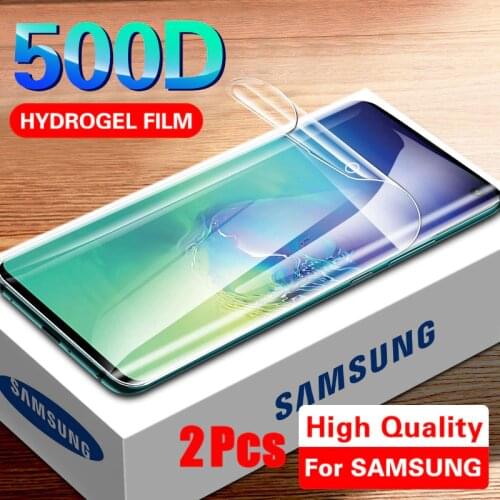 2Pcs Soft Hydrogel Film For Samsung Galaxy S20 S10 S9 S8 Plus 5G Screen Protector For Samsung Note 10 9 Plus S20 Ultra Not Glass