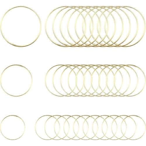 Metal Macrame Hoop Rings For Dream Catchers DIY Crafts 10 15 20 25 30 35 40cm Hanging Ring Floral Hoop Flower Wreath Party Decor