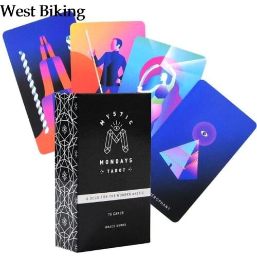 Mystic Mondays Tarot 78 Cards Tarot Deck English Prophet Tarot Cards Guidance Divination Fate Board Game Party Card Game