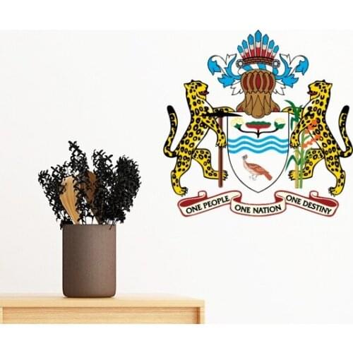 Guyana South America National Emblem Removable Wall Sticker Art Decals Mural DIY Wallpaper for Room Decal