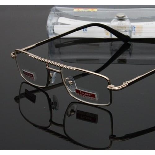 Double Bridge Reading Glasses Women Men Ultralight High Quality Alloy Frame Anti Blu Ray Anti Fatigue 1 2 3 to 4