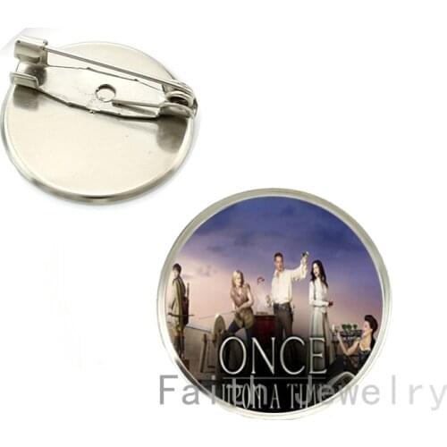 Wholesale exquisite popular jewelry Once upon a Time brooches novelty art pture plated brooch pins gifts NS287