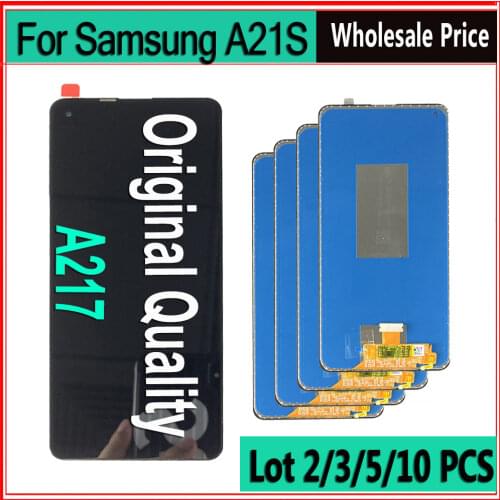 Wholesale LCD 10 Piece Lot LCD For Samsung Galaxy A21S A217 Display Screen Touch Digitizer Assembly