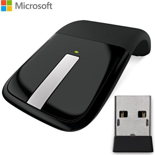 Original Microsoft Arc Touch wireless mouse Blueshin mouse with 2.4GHz BlueTrack Technology Innovative design for PC mouse user