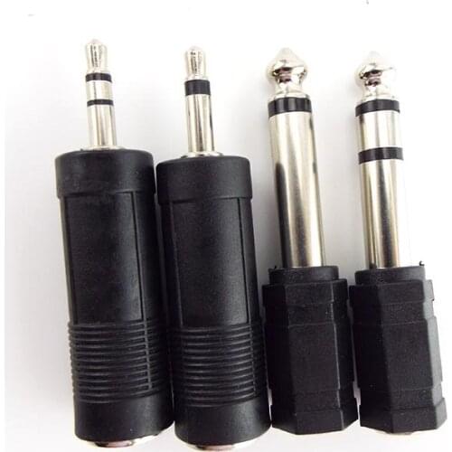 Female Male Plug Jack Adapter 6.35mm 6.5mm 1/4" mono to 3.5mm 1/8" Connector for Speaker Terminal Headphone