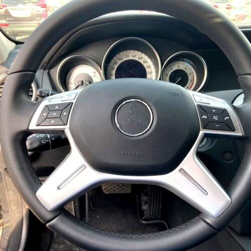 It Is Suitable for Mercedes Benz c e Glk Cls m Grade W204 W212 Old Steering Wheel Trim Frame Interior Modification