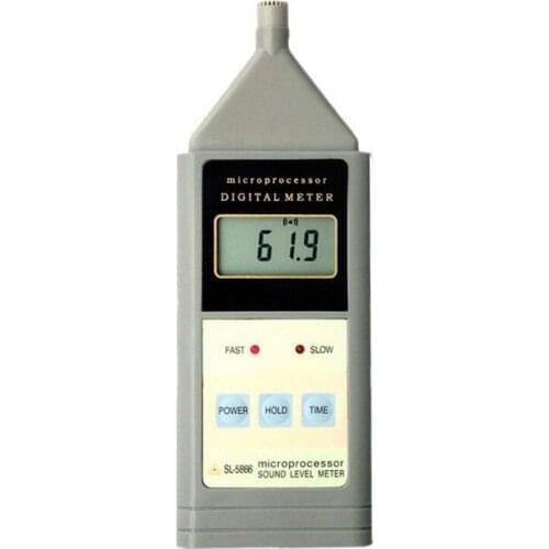 Portable SL-5866 Sound Level Meter Digital Noise Meter Decibel Monitor Tester Measuring A 40-125dB LCD display