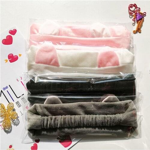 Women Makeup Coral Fleece Headband Wash Face Soft Hair Holder Elastic Top Knot Hairbands Girl Headwear Hair Accessories Hairband