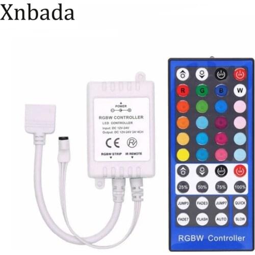 RGBW/RGBWW Led Remote Controller with 40Keys 2A*4CH for 2835 5050 SMD Flexible Led Ribbon Strip Light DC12-24V