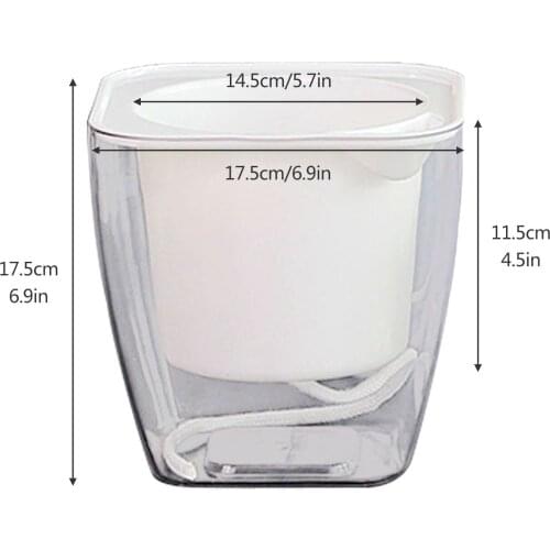 Garden Automatic Water-absorbing Plastic Hydroponic Flower Pot Succulent Flower Pot ted Plant Bonsai Mini Garden Flower