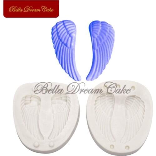 3D Angel Wing Veiner Silicone Mold Chocolate Cake Moulds DIY Handmade Fondant Mould Cake Decorating Tool Kitchen Bakeware