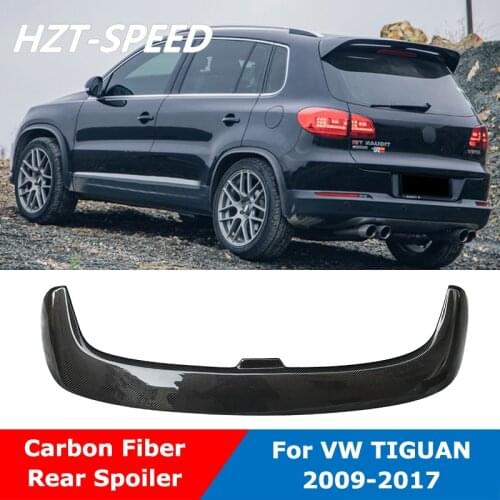 V Style Carbon Fiber Material Trunk Wing Roof Window Rear Spoiler For VOLKSWAGEN TIGUAN 2009-2017