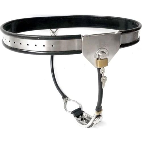 Female Pants Chastity Belt Slave Lock BDSM Bondage Equipment 304 Stainless Steel Silicone Chastity Device Kit Sex Toys for Women