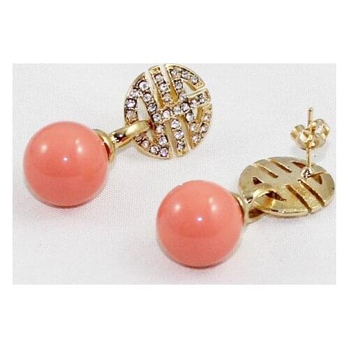 Ladys SorcerKeeper WKOUD Real 925 Sterling Earrings For Women Vintage Natural Stone bread big earringsWomen Party