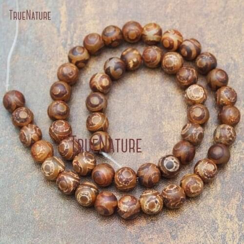 10Strand New Realease Concentric Circles Round Bead Loose Beads Dzi Agates Beads 8mm BE15638