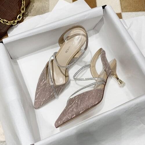 2020 New Designer Women Giltter Gold Siver Heels Pumps Sparkly High Heels Cinderella Shoes Bridal Drag Queen Shoes Basic