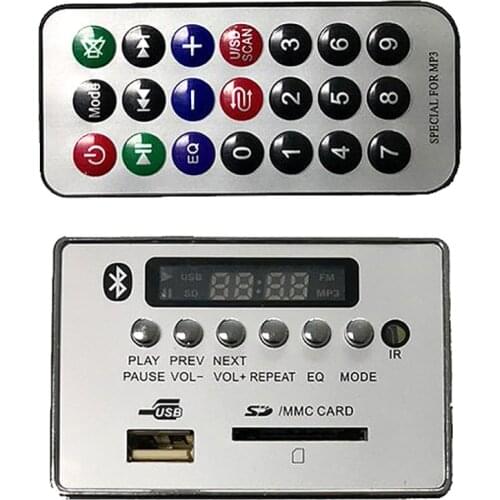 5.0 Bluetooth Audio Receiver Ape Mp3 Wav Wma Decoder Board Dac Car Audio Module Usb Tf Radio For Amplifier Remote Control #8