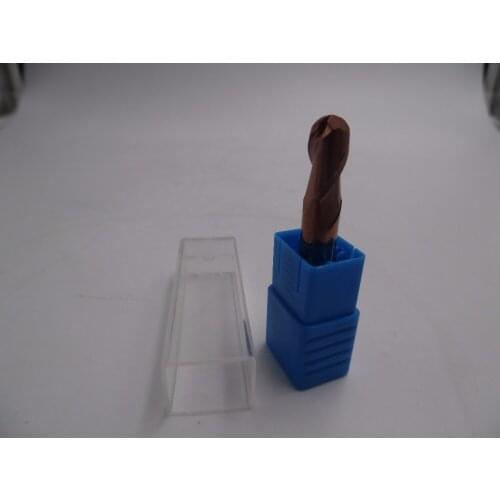 5pcs R3.0*12*50L*6D Carbide Coated Ball Nose End Mills Tapered 6mm Dia 2 Flutes HRC45 CNC Cutter Bits New