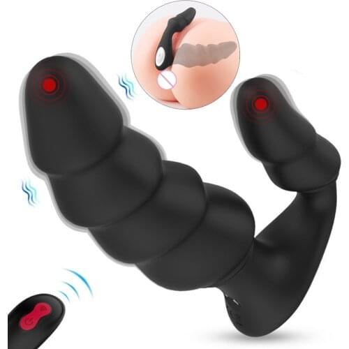 Anal Vibrator Prostate Massage for Men Sex Toys 9 Speeds Wearable Dildo Vibrator for Women G-spot Stimulation Remote Control