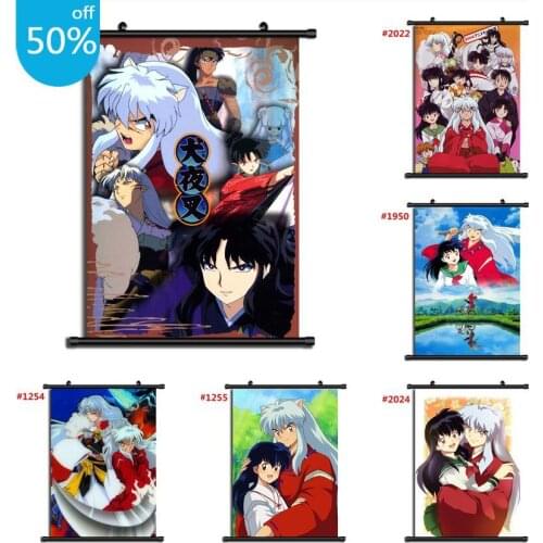 InuYasha Inu Yasha Anime Retro Poster Anime Posters Canvas Painting Wall Decor Wall Art Picture for Living Room Decor Home Decor
