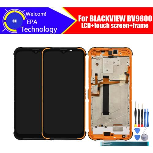 BLACKVIEW BV9800 LCD Display+Touch Screen Digitizer 100% Original Tested LCD Screen Glass Panel For BLACKVIEW BV9800+ Adhesive