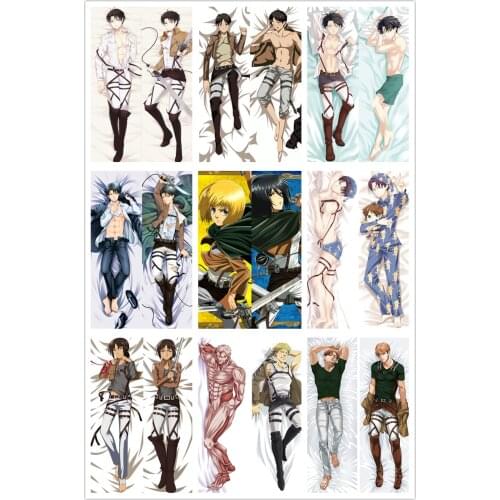 Anime Dakimakura Body Shingeki no Kyojin Attack on Titan 150x50cm 100x35cm Pillow Case Cover Manga 1