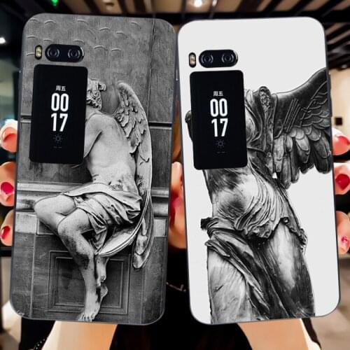 Retro Flower Cartoon Case For Meizu Pro 6 Plus Luxury Silicone Painted TPU Cover For MEIZU Pro 7 Plus Pro6 Pro7