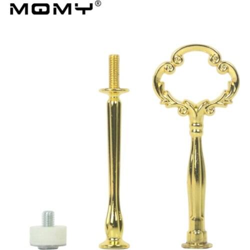 Flower Unique New Design Fashion Wholesale Wedding Metal Mini 2 Tier Golden Cake Stand Handles And Fittings