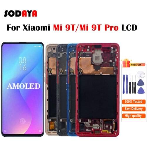 For Xiaomi Mi 9T Mi 9T Pro LCD Display+Touch Screen Assembly For Redmi K20 Pro LCD With Frame Free Shipping
