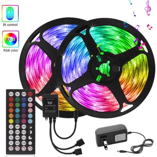 Festoon LED Light Music Sync Led Strip Controller Luz de LED 12V SMD5050 Cabinet Backlight Neon Lamp Led Kitchen Light has White