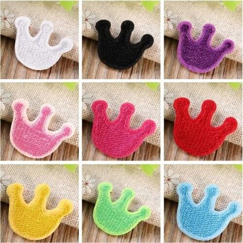 Hot sale 1PC Colorful crown Iron On Embroidered Patch For Cloth Cartoon Badge patch Garment Appliques DIY Accessory