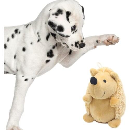 Pet Sounding Decompression Little Hedgehog Toy Dog Puzzle Bite Plush Animal Doll Molar Tooth Cleaner Interactive Toy