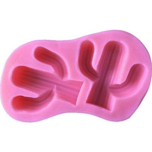Cactus DIY Gypsum Perfume Mold Aromatherapy Wax Mold Car Cake Tool Baking Tool Silicone Mold