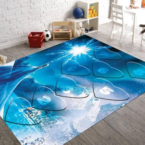 Elsa And Hopscotch 13 Patterned Carpet ,Non Slip Floor Carpet,Teens Carpet,Kids Carpet,Turkish Rug