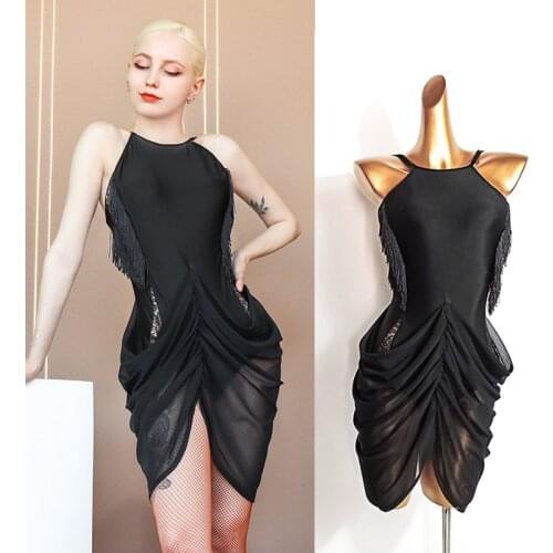 Summer New Style Latin Dance Dress For Women Rumba Samba Dancing Competition Costume Tassel Tango Performance Wear VDB3930