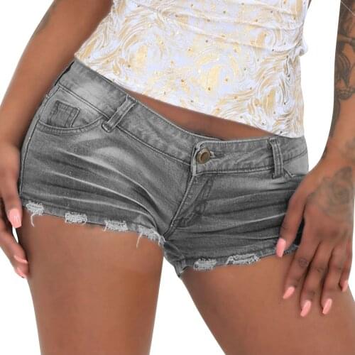 Summer Women Denim Shorts Gray Blue Slim Sexy Casual Shorts For Women Girls