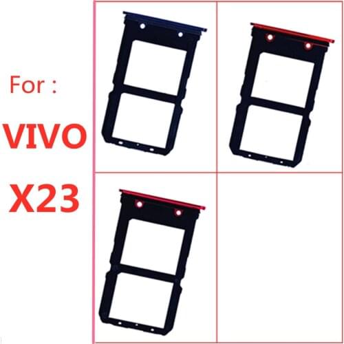 Sim Card Tray Holder For VIVO X23 Sim Micro Reader Card Slot Adapters For X23 Card Socket Repair Parts 1pcs