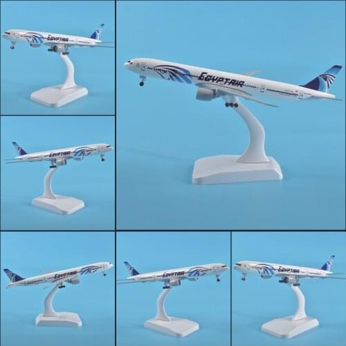 JASON TUTU 20cm Egyptair Boeing 777 Airplane Model Plane Model Aircraft Diecast Metal 1/300 Scale Planes Dropshipping