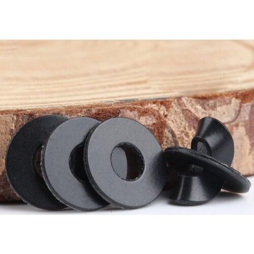 100PCS PVC Soft Washers M2 M2.5 M3 M4 M5 M6 M8 M10 M12 Soft Plastic Gasket Black Insulation Flat Paded For Screw