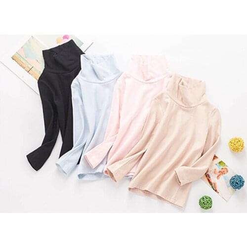 New childrens thermal underwear high collar woven flannel and warm mulberry silk knitted suede solid color thermal underwear