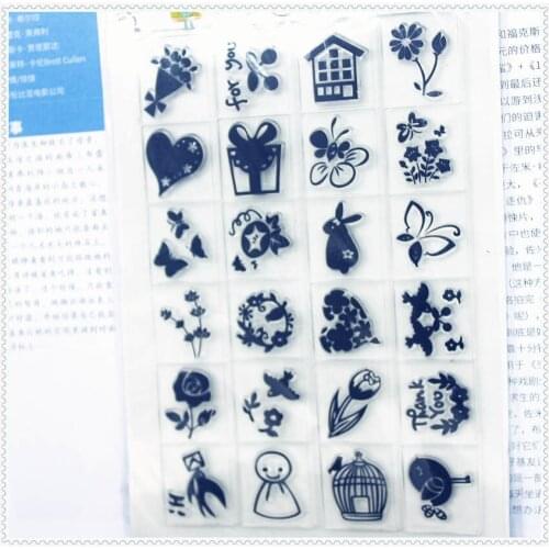 PANFELOU 11.3*15.56cm animal characters Transparent Silicone Rubber Clear Stamps cartoon for Scrapbooking/DIY wedding album