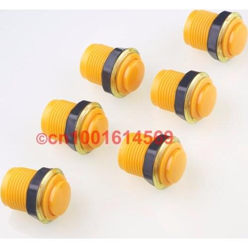 Reyann 35mm 6pcs/lot of Arcade Push Button With Microswitch For MAME Games / JAMMA Project & Raspberry PI 3 Retropie Project