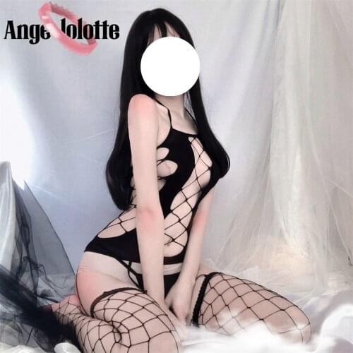 Sexy Women Open Chest Fishnet Bodysuit Erotic Lingerie Open Crotch Elasticity Mesh Body Stockings Hot Porn Underwear Costumes