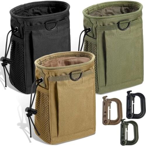Tactical Molle Drawstring Magazine Dump Pouch Military Adjustable Belt Utility fanny hip holster Bag Outdoor Ammo Pouch