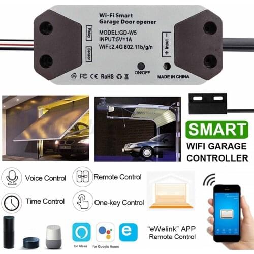 Smart WiFi 2.4GHz Switch Garage Door Opener Remote Control For Alexa Home UK