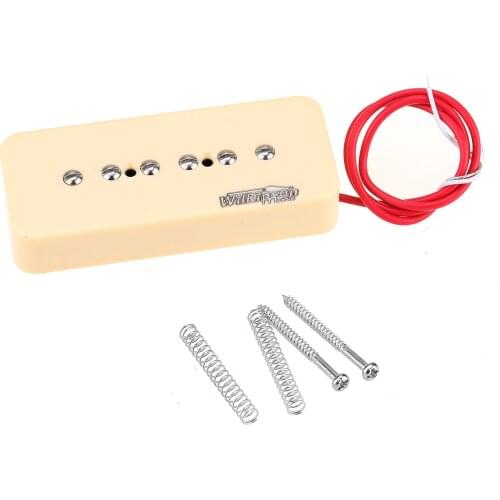 Wilkinson Low Gauss Iconic Sound Ceramic P90 Soapbar Single Coil Neck Pickup for SG/LP Electric Guitar, Cream