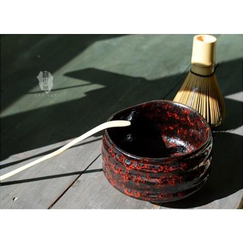Japanese ceremony ceramic matcha bowl green tea maker cup glaze teacup Kung Fu tea set vintage food chawan accessories